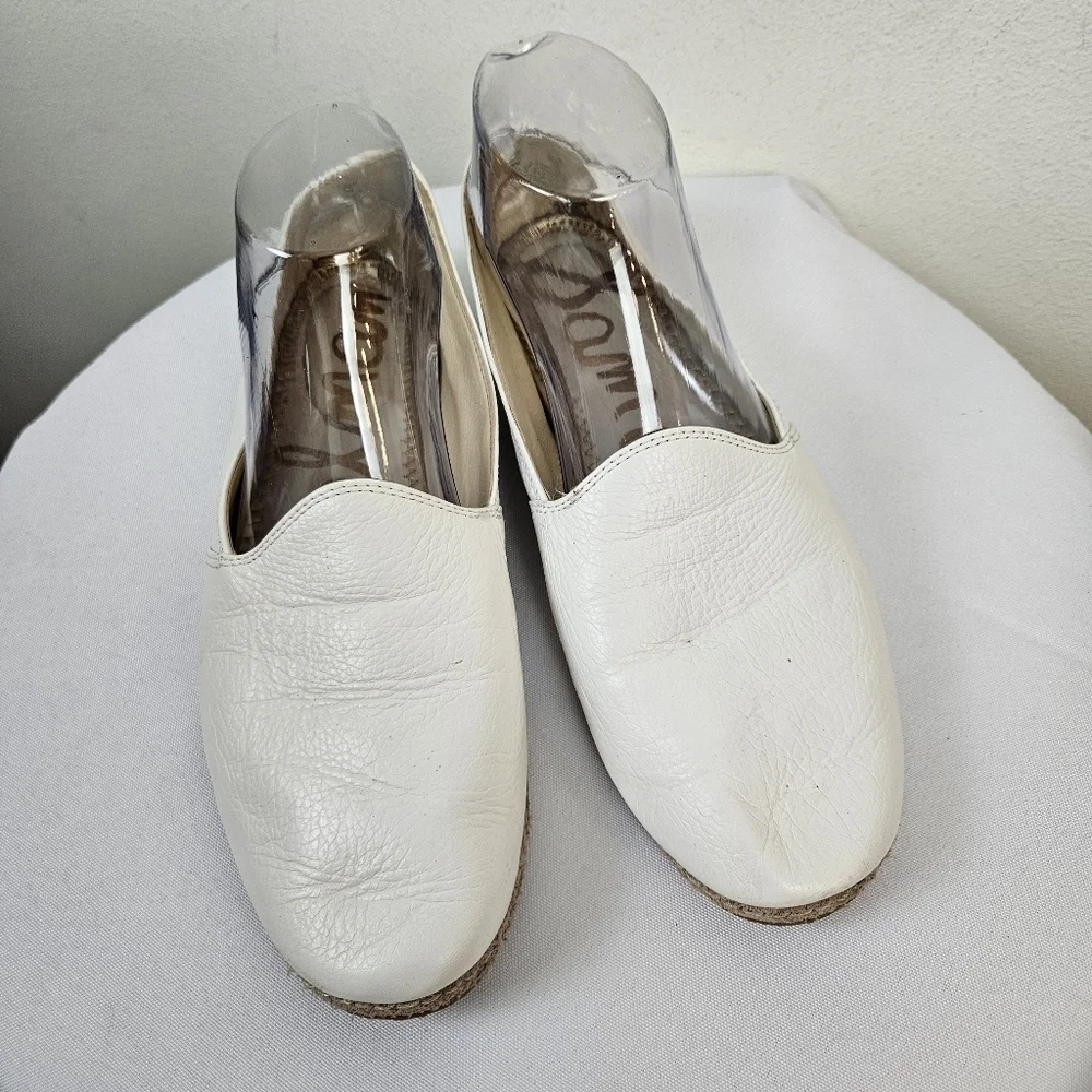Sam Edelman Everie Leather Logo Espadrille Loafers Size 9M